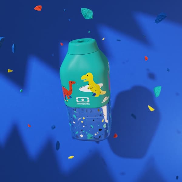 MB-Bottle Positive S, Graphic Blue Dino