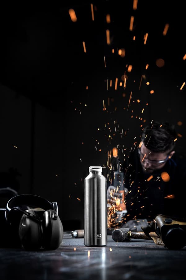 MB-Thermal flaska Stål, Metallic Silver