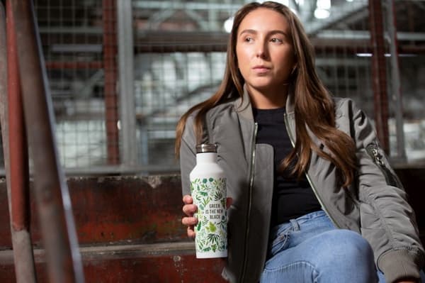 TYPE - Stål termoflaske 500ml GreenNewBlac