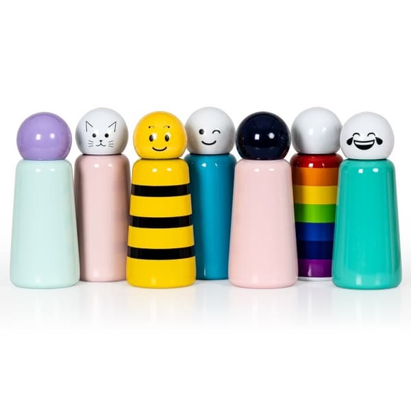 LL-flaska 300mlTurquoiuse/White SmileSkittleMini
