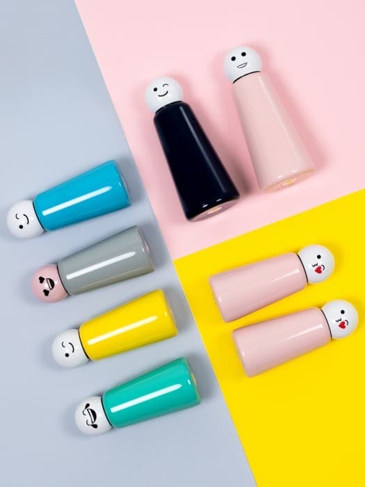 LL-flaska 300mlTurquoiuse/White SmileSkittleMini