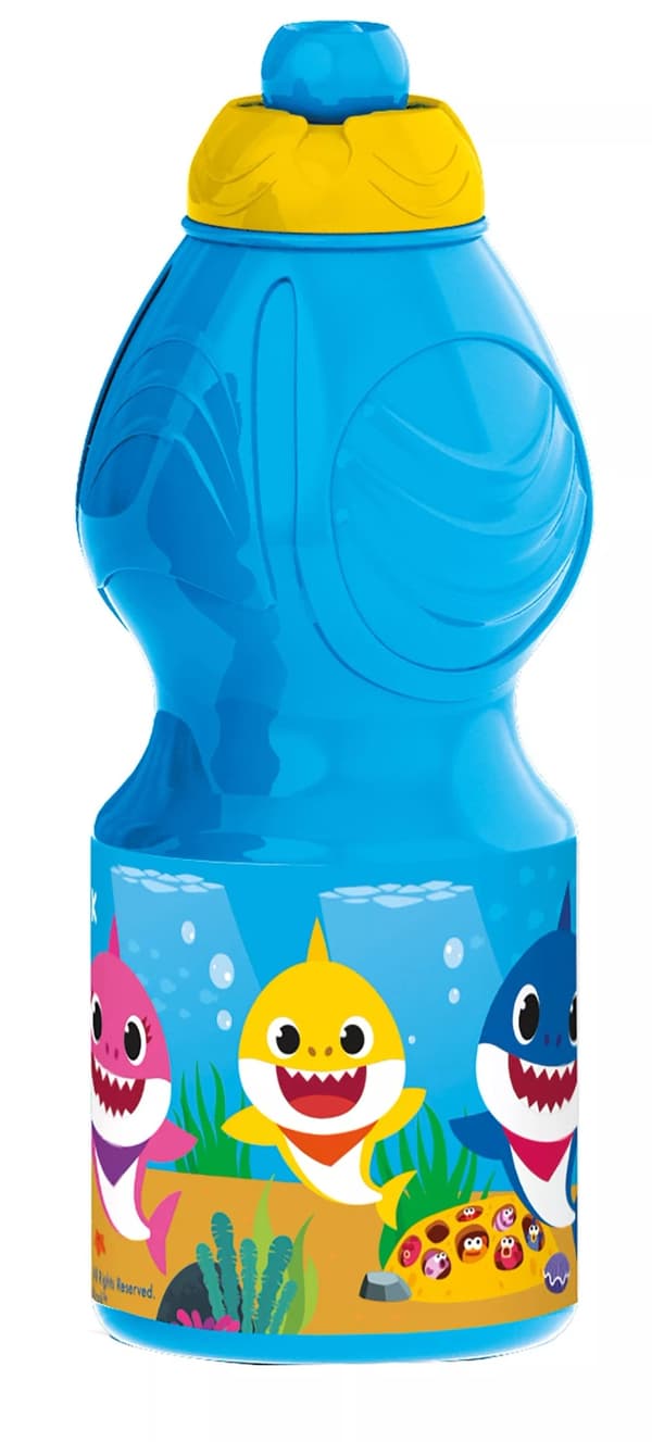 Baby Shark Vattenflaska/Sportflaska för Barn 400ml Blå