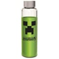 Miniatyrbild 1 av 2: STOR Minecraft glasflaska med återanvändbar silikonhylsa 585 ml