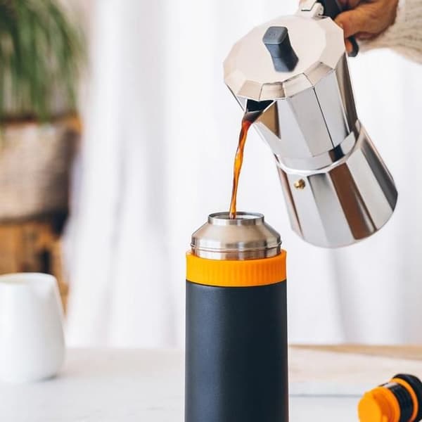 Isolerad flaska för vätskor - BRA - Enjoy Efficient - 1000 ml - Rostfritt stål - Vit