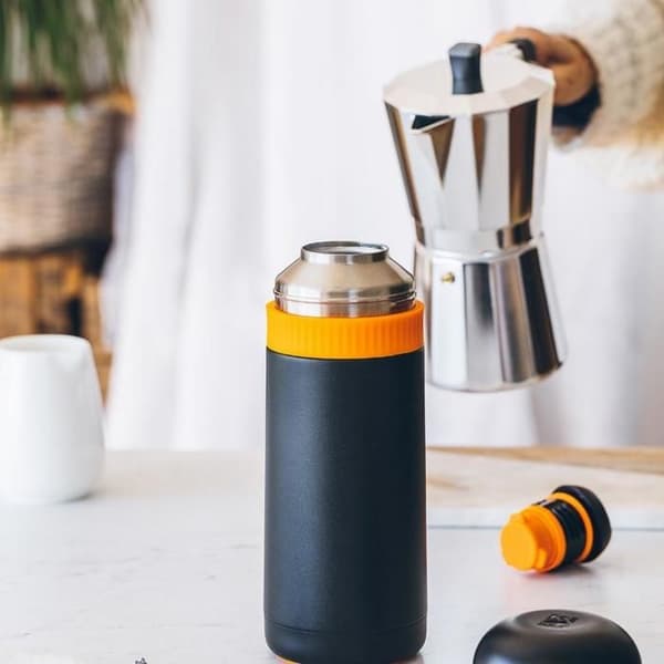 Isolerad flaska för vätskor - BRA - Enjoy Efficient - 1000 ml - Rostfritt stål - Vit