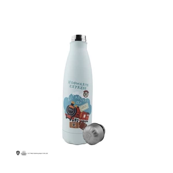 Isolerad vattenflaska - CINEREPLICAS - Harry Potter - Hogwarts Express - 500 ml - Rostfritt stål - Vit