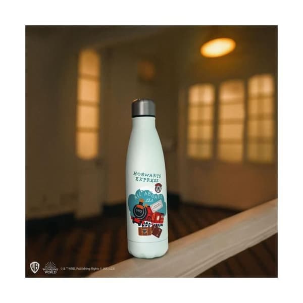 Isolerad vattenflaska - CINEREPLICAS - Harry Potter - Hogwarts Express - 500 ml - Rostfritt stål - Vit