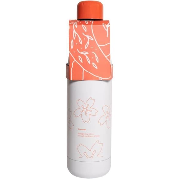 Grupo Erik dricksflaska Miss Haiku 500 ml 7 x 25 cm RVS vit/orange
