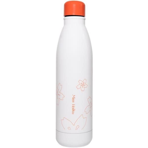 Grupo Erik dricksflaska Miss Haiku 500 ml 7 x 25 cm RVS vit/orange