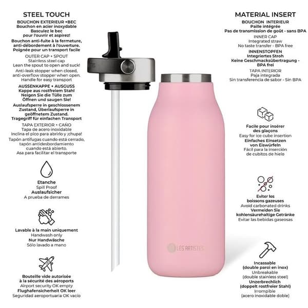 Gourde d'hydratation Flaska / flaska 2.0 magnolia p. 1000ml/34fl.oz - Konstnärerna i Paris