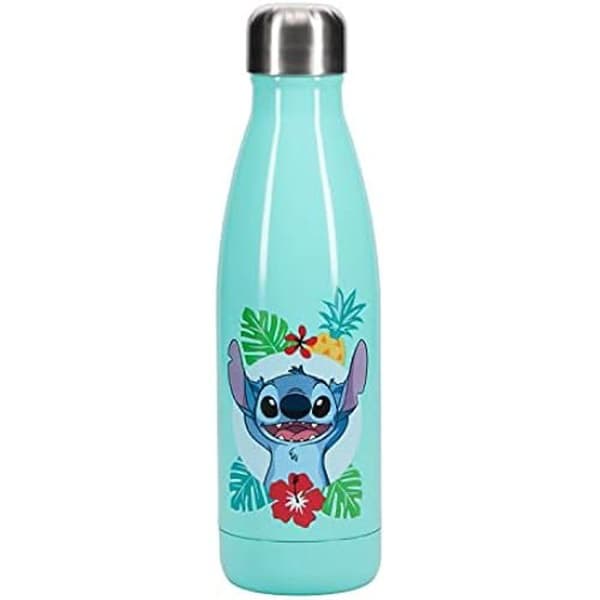 Lilo & Stitch metallisolerad flaska - PALADONE - 500ml - Förvaring 12 timmar varm / 24 timmar kall