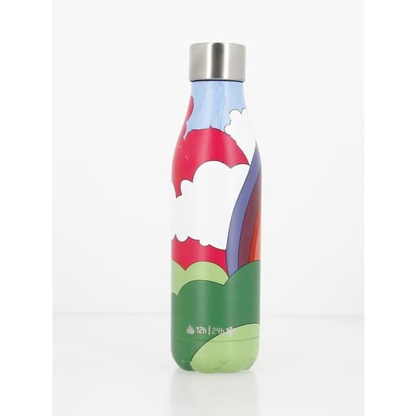 Isolerad flaska - Les Artistes Paris - Tiden är ute - 500ml - Rostfritt stål - Regnbåge
