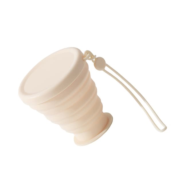 INF Sammenleggbar silikonkopp - 200 ml bærbar sammenleggbar kopp for reise