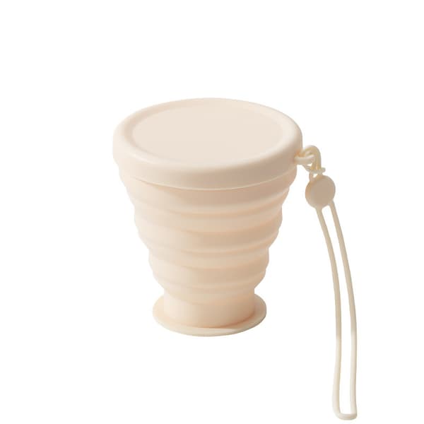 INF Sammenleggbar silikonkopp - 200 ml bærbar sammenleggbar kopp for reise