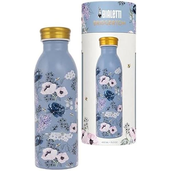 Isolerad flaska - BIALETTI - Bridgerton - 460 ml - Rostfritt stål - Ceruleanblå