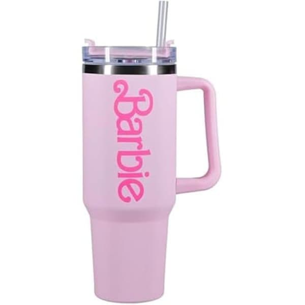 Isolerad mugg - PALADONE - Barbie - Rostfritt stål - 1,2 l - Rosa