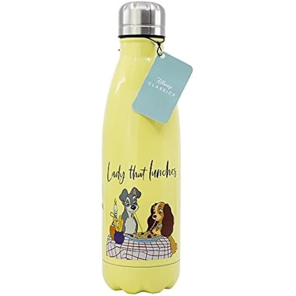 Stainless steel bottle - STOR - Lady &amp; Tramp - 780 ml - Black - BPA-free