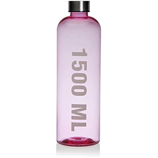 Vattenflaska - VERSA - Versa - 1,5 l - Stål och polystyren - Rosa
