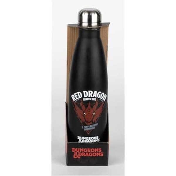 Isolerad flaska - KONIX - Dungeons &amp; Dragons - Rostfritt stål - 500 ml - Röd drake mönster