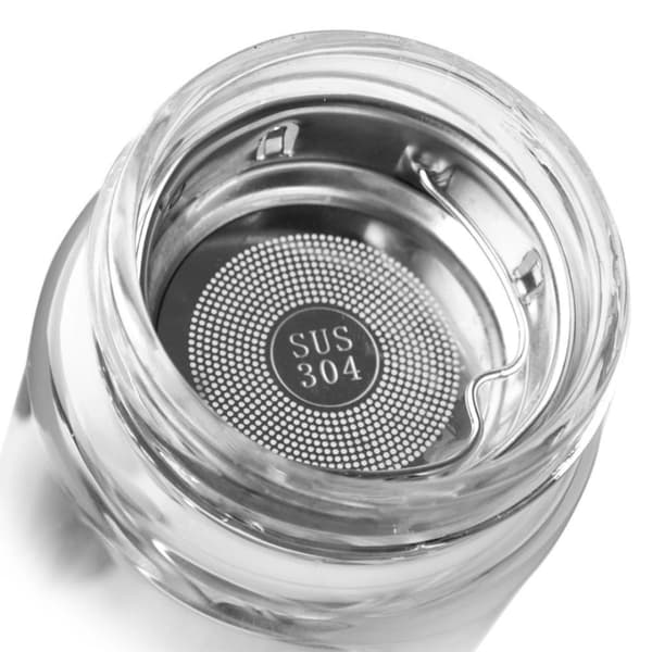 GLAS FLASKE 450ml TIL VAND MED SI 143757