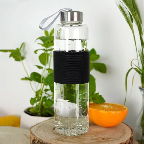 LASINEN VESIPULLON 600ml 259152-C MUSTA
