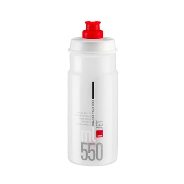 Elite Jet plus logoflaska - vit/röd - 550 ml