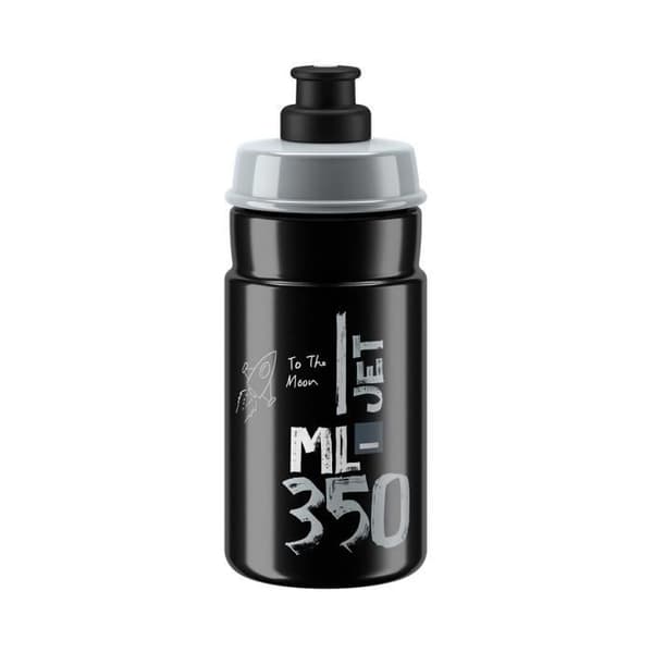 Flaska Elite Jet Röd - svart grå logotyp - 350 ml