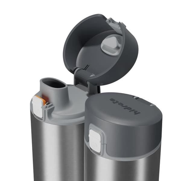 Smart vattenflaska - Borstat rostfritt stål - 620ml - LED-ljus - Hidrate