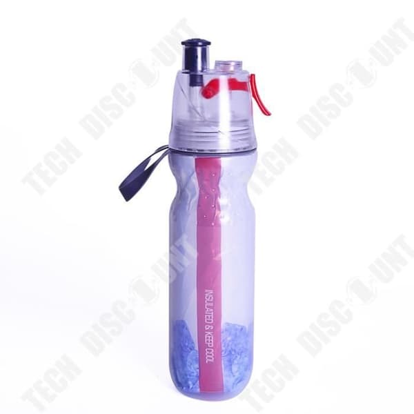 TD® 500 ml återanvändbar sportisolerad vattenflaska i plast Dubbelvägg varm-/kallvattenflaska långvarig spray är