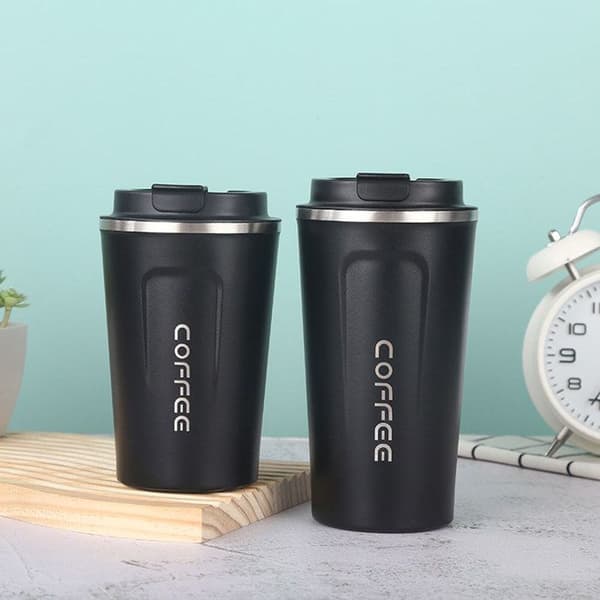 Isolerad kaffemugg - TD® - 510 ml - Rostfritt stål - Värmeisolering - Läcksäker
