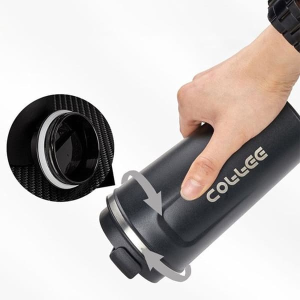 Isolerad kaffemugg - TD® - 510 ml - Rostfritt stål - Värmeisolering - Läcksäker