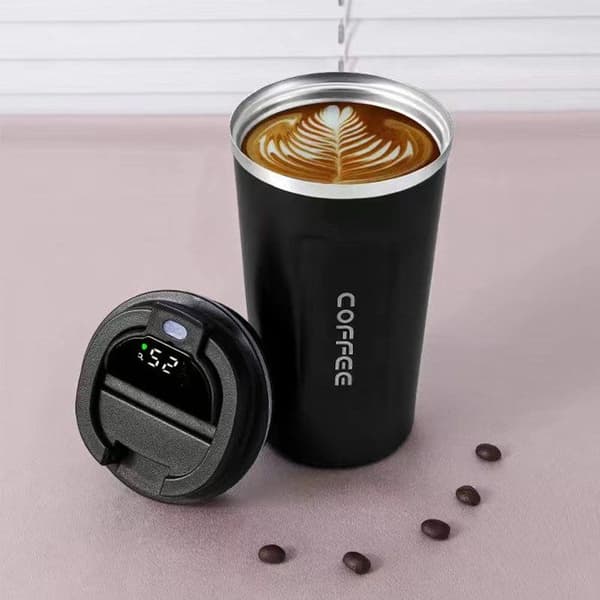 Isolerad kaffemugg - TD® - 510 ml - Rostfritt stål - Värmeisolering - Läcksäker