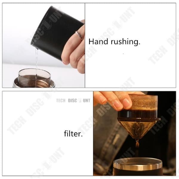 TD® bärbar kaffebryggare med matinfusionsanordning varmisolerad flaska temugg multifunktions bilkopp