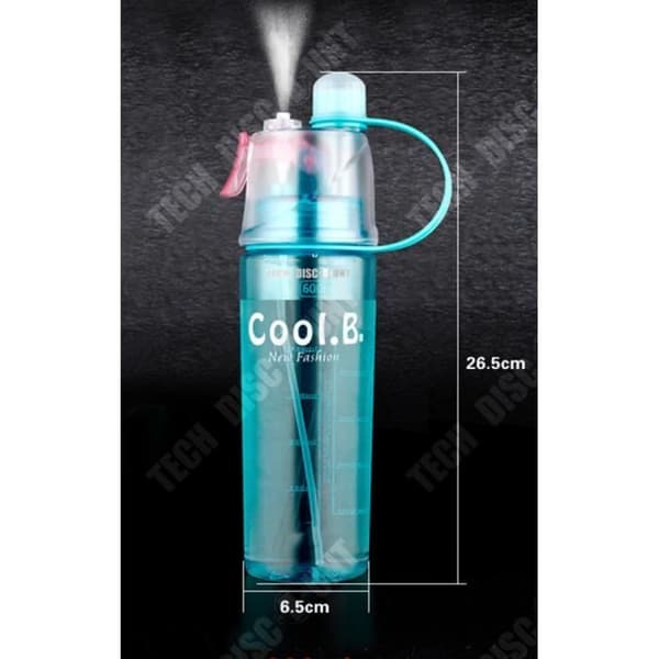 TD® Plastflaska 600ml återanvändbar vattenflaska barn sport bärbar resa juice camping ekologisk transparent kontor blå