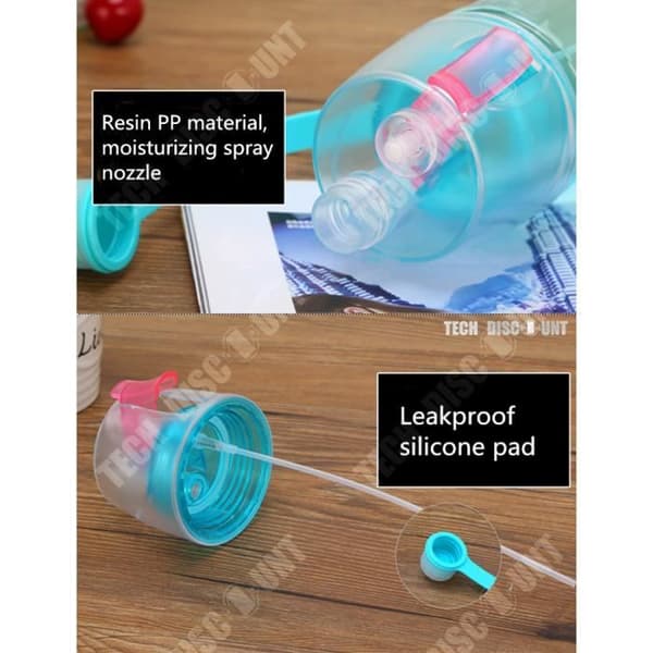 TD® Plastflaska 600ml återanvändbar vattenflaska barn sport bärbar resa juice camping ekologisk transparent kontor blå