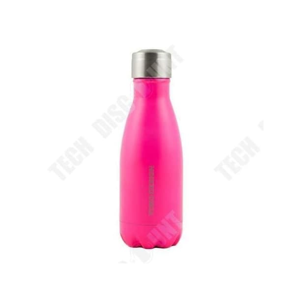 TD® dubbelvägg isolerad flaska Kapacitet 260 ml Matt Rosa/Kompakt Form /Ergonomisk/Ekonomisk/Stor kapacitet/Isolering