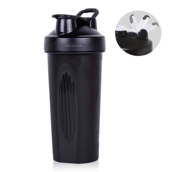 TD® Sportvattenflaska 600ml damvattenflaska BPA-fri fitness återanvändbar skolkontor läcksäker bärbar resa svart camping
