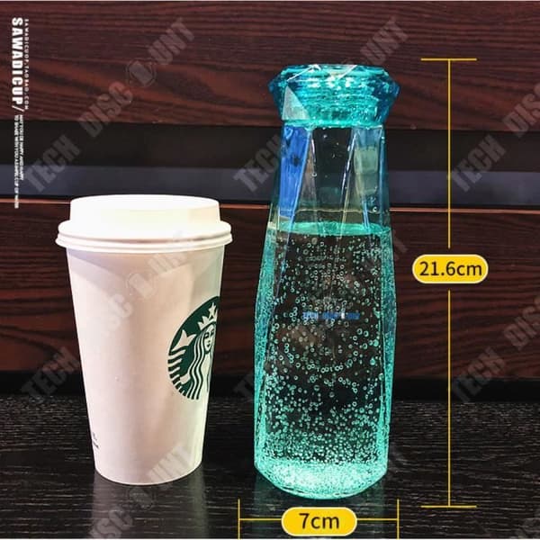 TD® Plastglasflaska 620ml återanvändbar vattenflaska barn sport bärbar resa juice camping ekologisk kanister stort kontor
