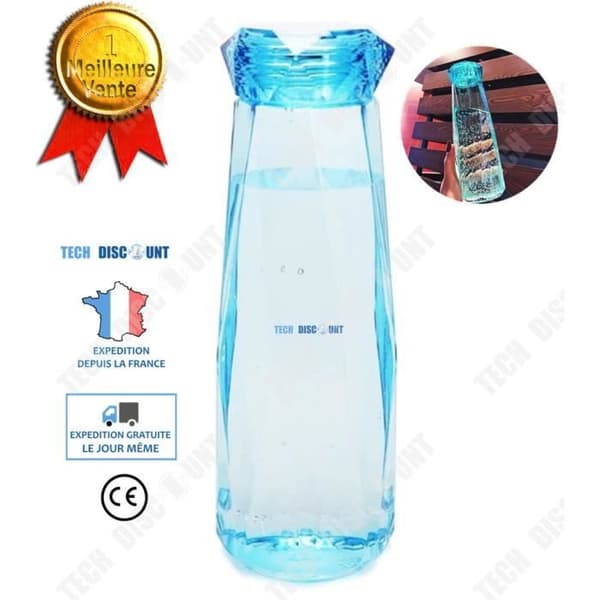 TD® Plastglasflaska 620ml återanvändbar vattenflaska barn sport bärbar resa juice camping ekologisk kanister stort kontor