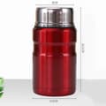 Miniatyrbild 3 av 4: TD® Isolerad matflaska - 710ml - Röd - Isolerad flaska varm kall mat förvaringsvolym 710 ml röd