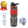 Miniatyrbild 1 av 4: TD® Sport termisk vattenflaska - Halkfri silikonsportflaska - Bärbar fitnessvattenkopp i plast - Varm och kall