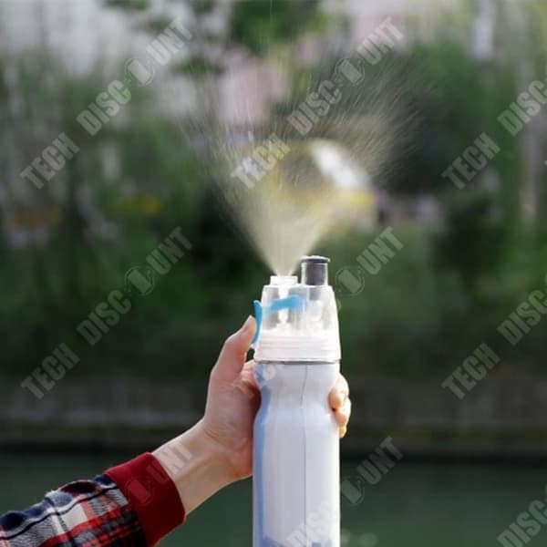 TD® 500 ml återanvändbar sportisolerad vattenflaska i plast Dubbelvägg varm-/kallvattenflaska långvarig spray är
