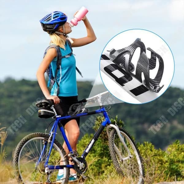 TD® Flaskhållare Glasfiber Flaskhållare Plast Flaskhållare Kolfibermönster Cykelkoppshållare
