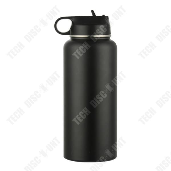 TD Sports vattenflaska 40oz rostfritt stål vakuumisolerad modern dubbelvägg termokopp med 3 lock för sport