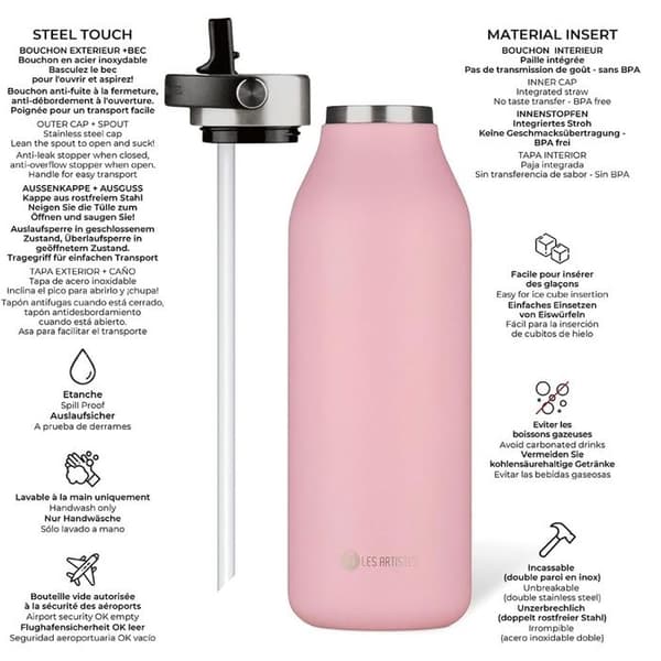 Les Artistes Paris - Isolerad flaska 2.0 rosa 1,5L