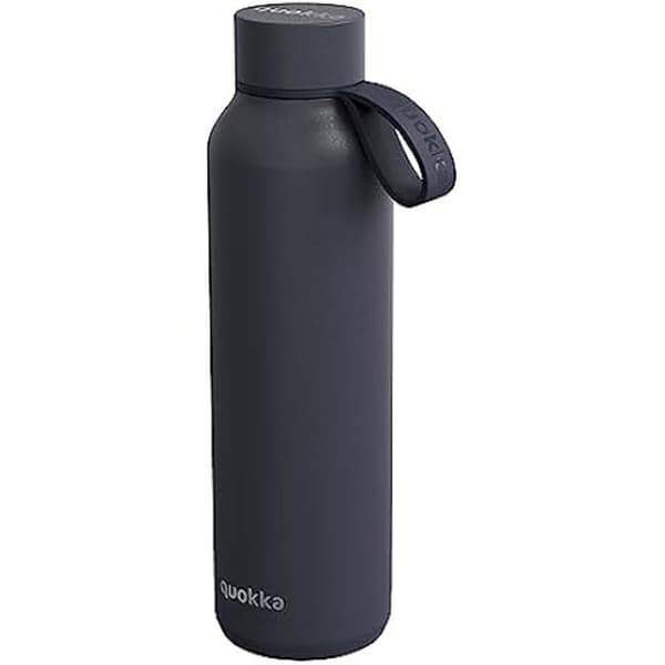 Flaska - QUOKKA - SOLID MED SLATE STÖD - Rostfritt stål - 630 ml - Isolerad under vakuum