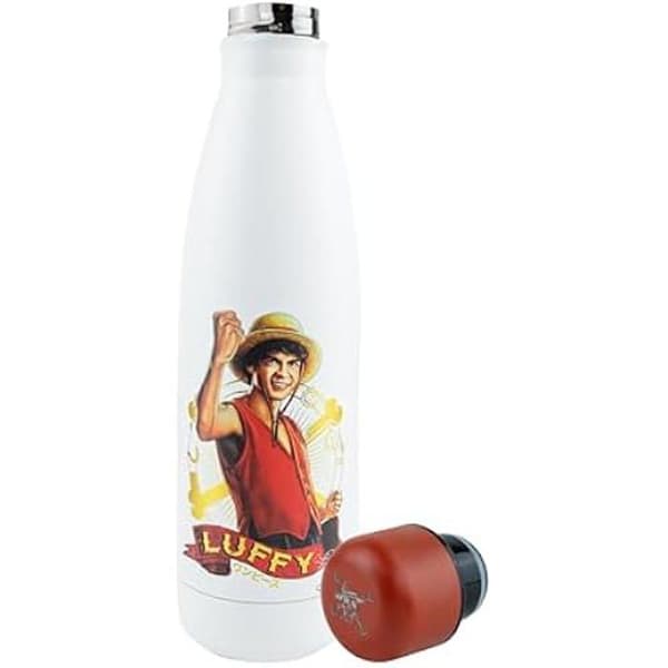 Isolerad Flaska - CINEREPLICAS - Luffy - 500ml - Rostfritt Stål - Röd