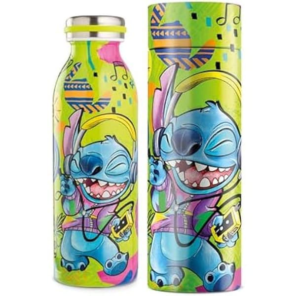 Vattenflaska - EGAN - 500 ml - Rostfritt stål - Isolering - Design Disney Stitch