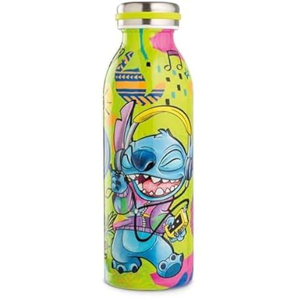 Vattenflaska - EGAN - 500 ml - Rostfritt stål - Isolering - Design Disney Stitch