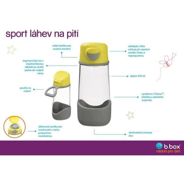 B.box Sportflaska 450 ml blå/grön